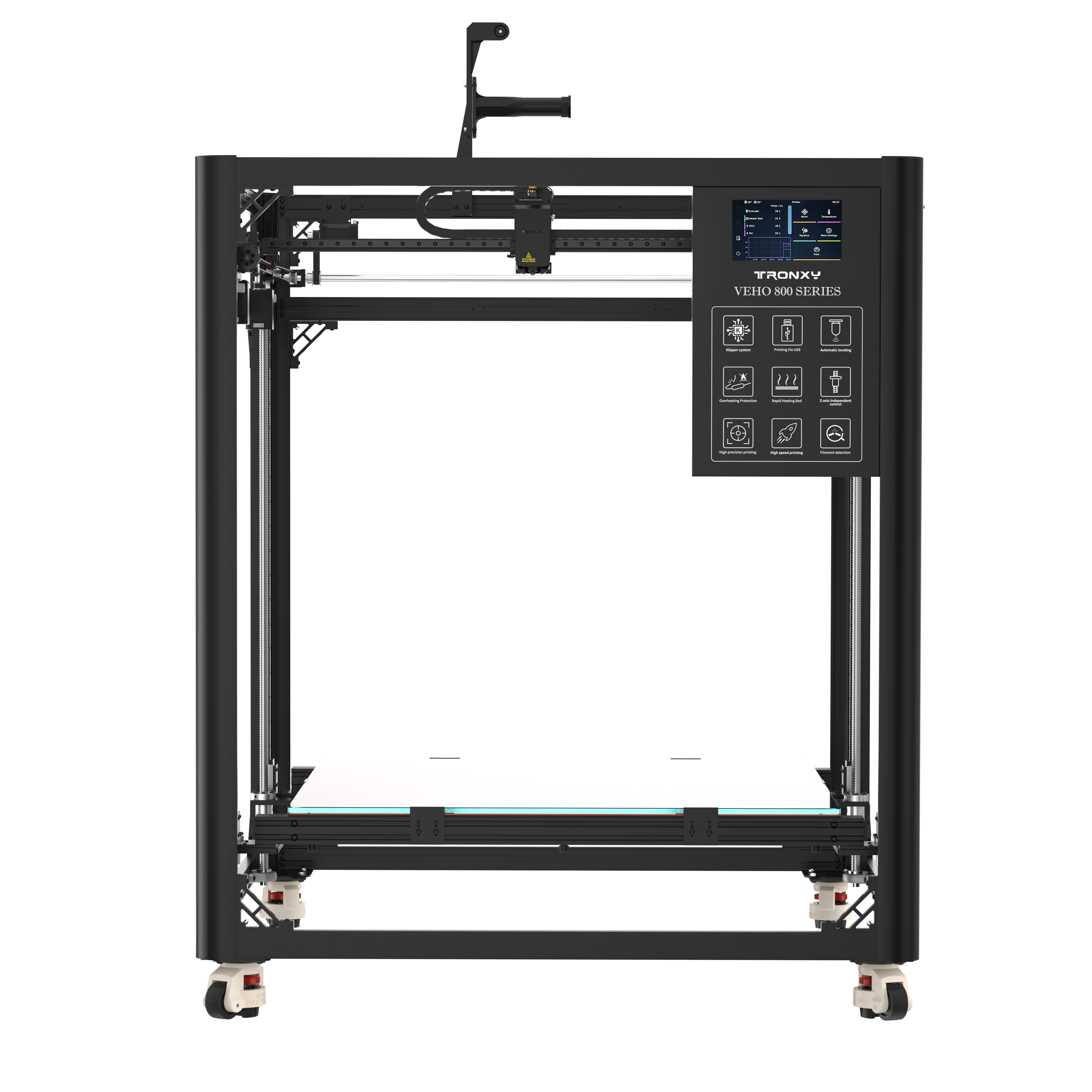 New Upgrade VEHO-800 PRO With Klipper Firmware Direct Drive 3D Printer Large 3D printer 800*800*800mm