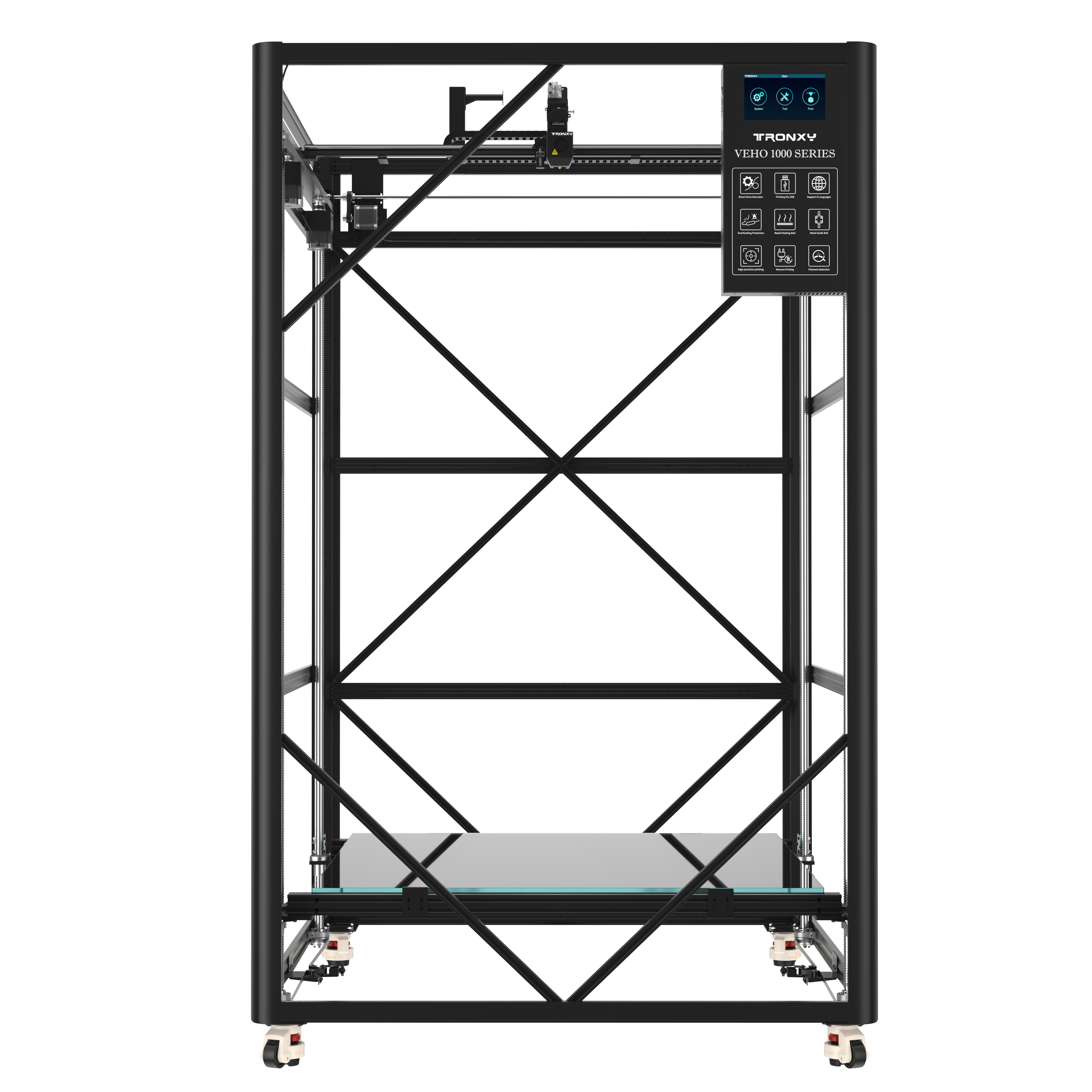 VEHO-800 Großer 3D-Drucker mit Direktantrieb 800 x 800 x 800 mm