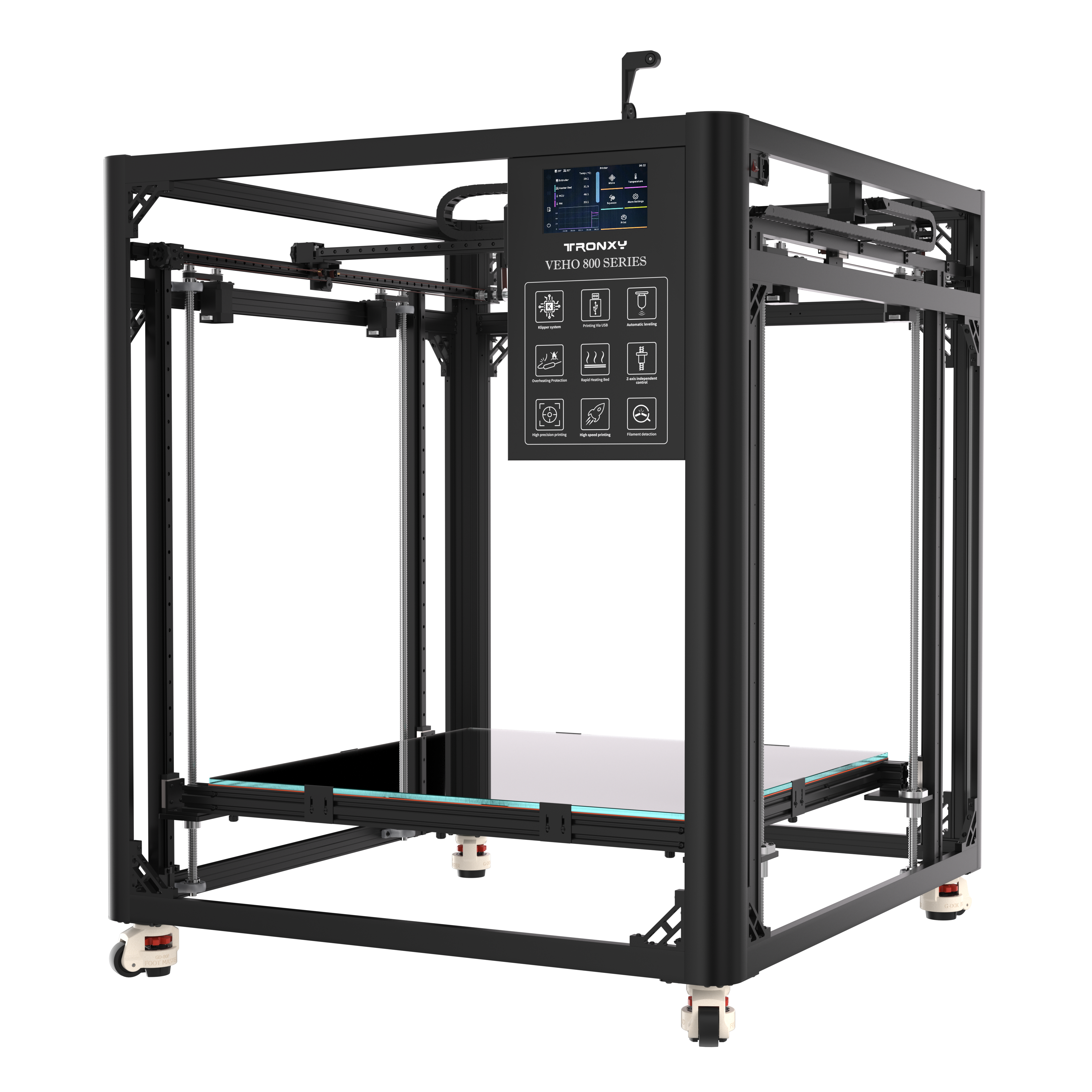 New Upgrade VEHO-800 PRO With Klipper Firmware Direct Drive 3D Printer Large 3D printer 800*800*800mm