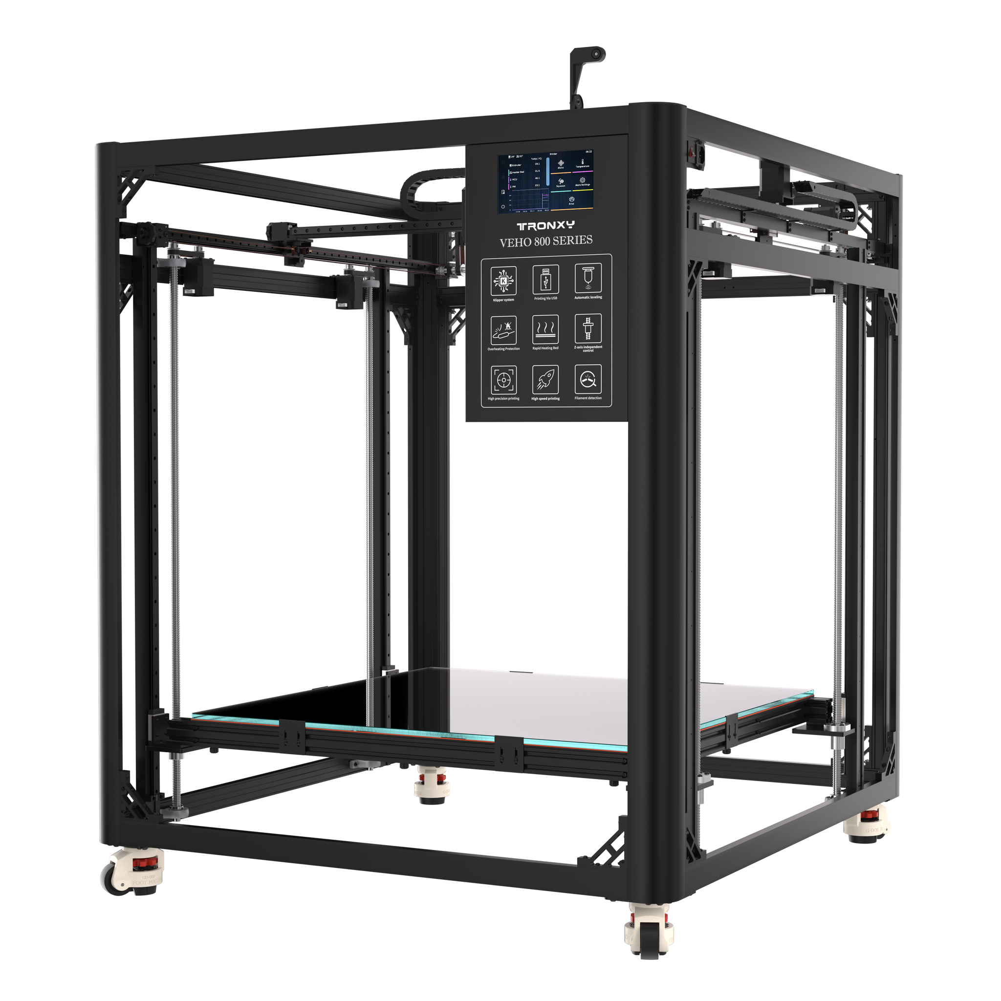 New Upgrade VEHO-800 PRO With Klipper Firmware Direct Drive 3D Printer Large 3D printer 800*800*800mm