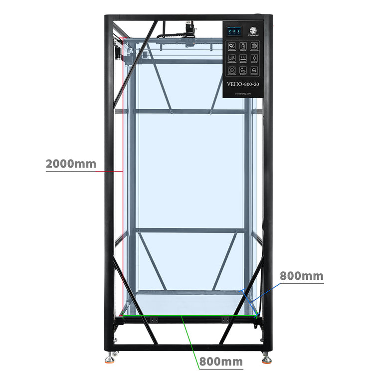 VEHO-800-20 Direct Drive 3D Printer Large 3D printer 800*800*2000mm