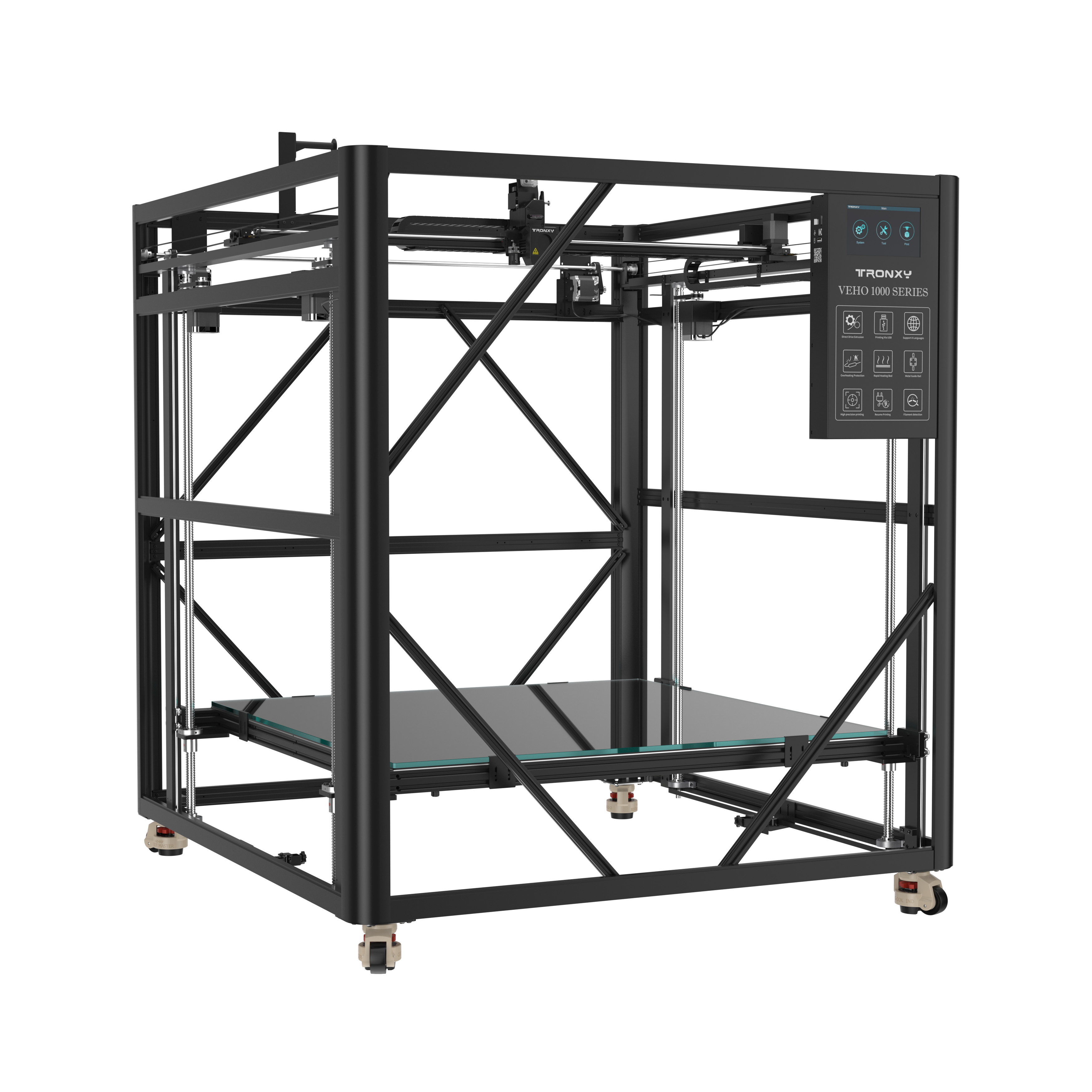 VEHO-800 Großer 3D-Drucker mit Direktantrieb 800 x 800 x 800 mm