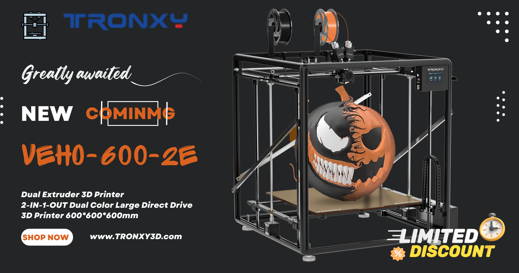 Tronxy CRaffiliés 1-Imprimante 3D FDM, double rail de guidage en métal,  extrudeuse directe, impression en porcelaine, kit d'impression 3D,  180x180x180mm - AliExpress
