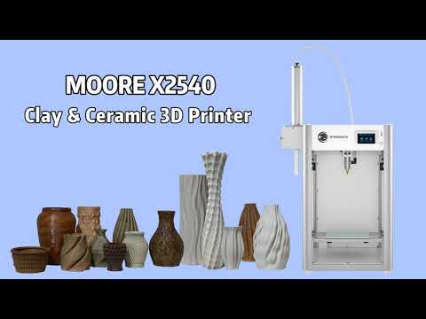 Tronxy Moore X2540 Ceramic & Clay 3d printer with Aluminum Barrel Feeding system electric putter 255mm*255mm*400mm