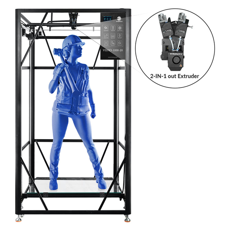 VEHO-1000-20 Direct Drive 3D Printer Large 3D Printer 1000*1000*2000mm