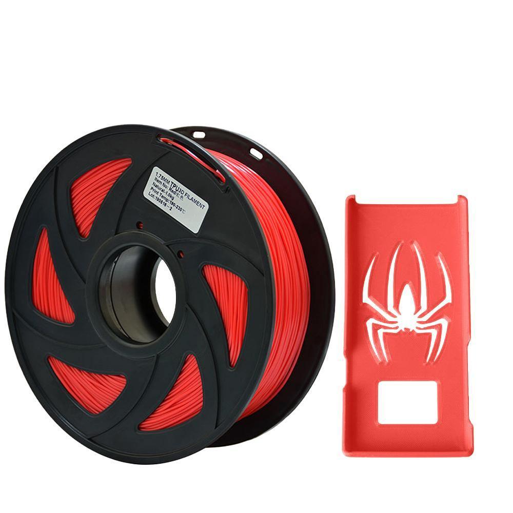 Tronxy 3D Printer 3D Flexible Red TPU Filament 1.75 mm 2.2 LBS