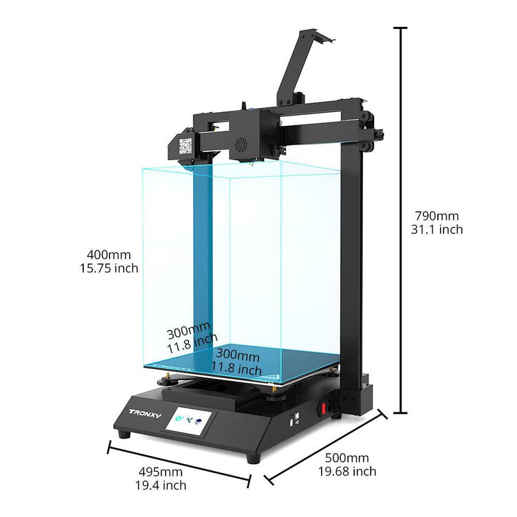 Tronxy XY-3 Pro V2  Direct Driver 3D Printer 300*300*400mm - Tronxy 3D Printers Official Store