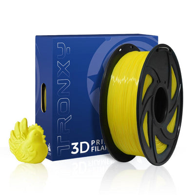 3D Flexible Yellow TPU Filament 1.75 mm, 2.2 LBS (1KG)